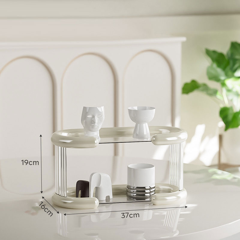 Cup storage shelves, double-layer cup holders, tea set storage racks, household trays, tabletops, water cups, cups