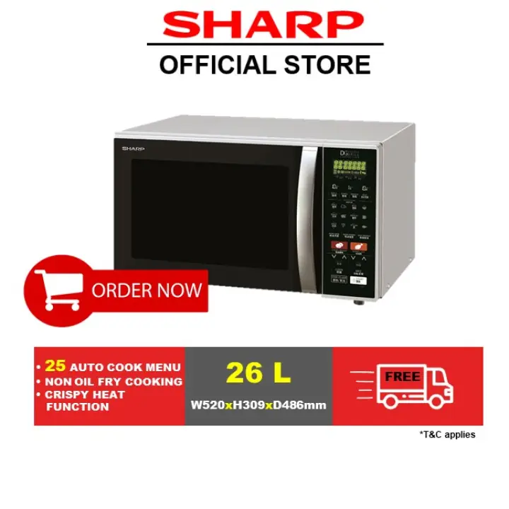 Sharp Double Grill Convection Microwave Oven R 898c S Lazada Singapore Sharp Double Grill Convection Microwave
