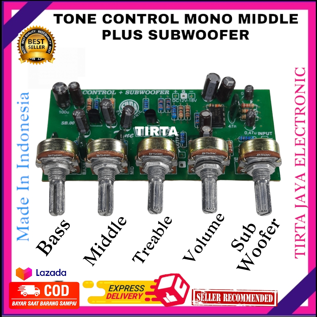 Tone Control Mono Xbr Plus Middle Subwoofer Berkwalitas Lazada Indonesia