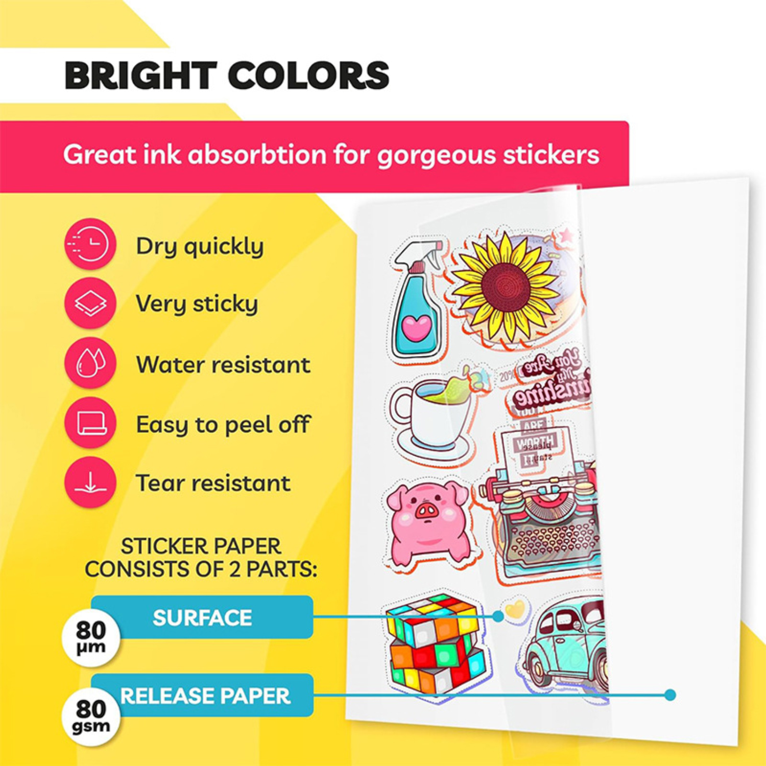 【SkinHorizon】10pcs Printable Clear Self Adhesive A4 Waterproof Label ...