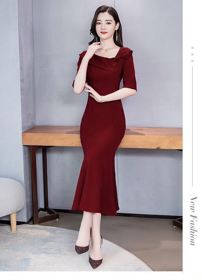 [HCM]ĐẦM BODY ĐUÔI CÁ ĐÍNH NƠ