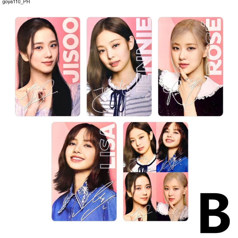 goya110%20Set%205%20Photo%20Cards%20BLACKPINK%20with%20OREO%20ROS%C3%89%20JISOO%20LISA%20JENNIE%20-%20Image%204