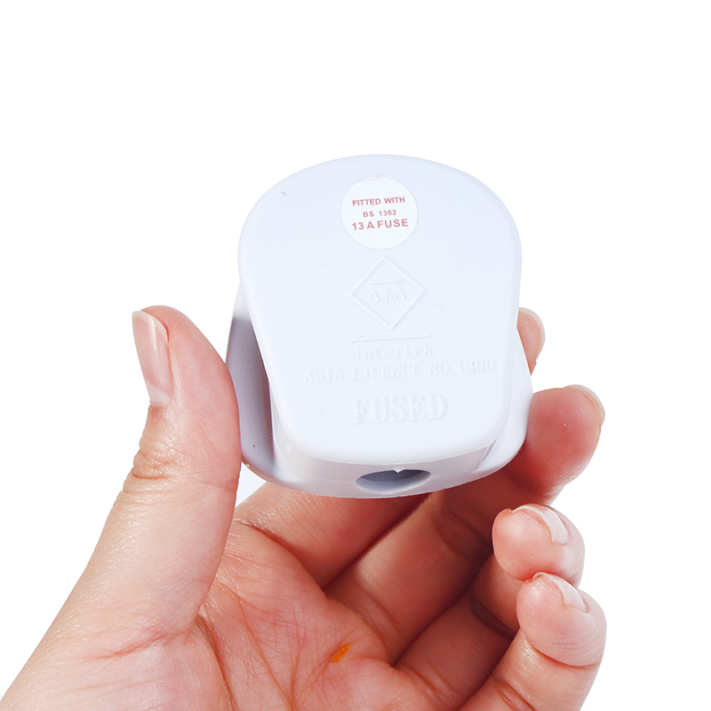 England Removable Power Plug White Black 3 Pin UK Mains Plug 13A Appliance Assembly Power Cord Fuse Wiring Connector BOYUAN. 