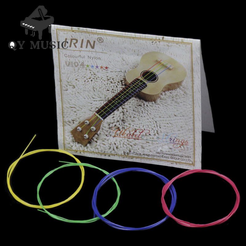 Irin 4 pcs colored nylon ukulele strings guitar strings set parts 0.56mm, 0.71mm, 0.81mm, 0.56mm
