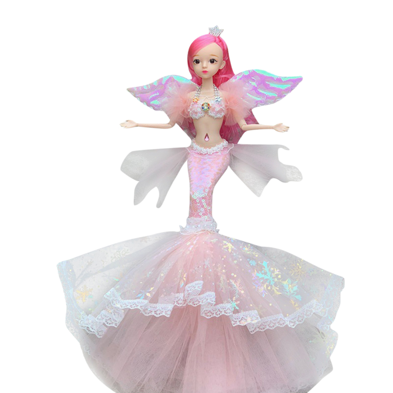Boyroom 2023 new Barbie Mermaid Dolls Deluxe BJD Doll with 11 Removable Joints Mermaid Dolls Princess Toys