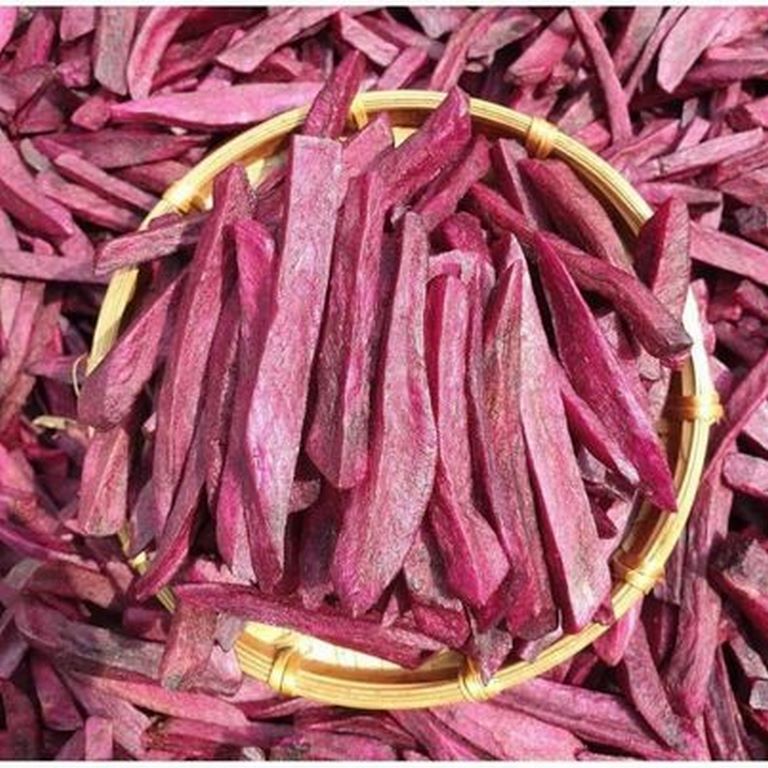 Khoai lang tím cọng sấy giòn xuất khẩu - loại ngon 500g