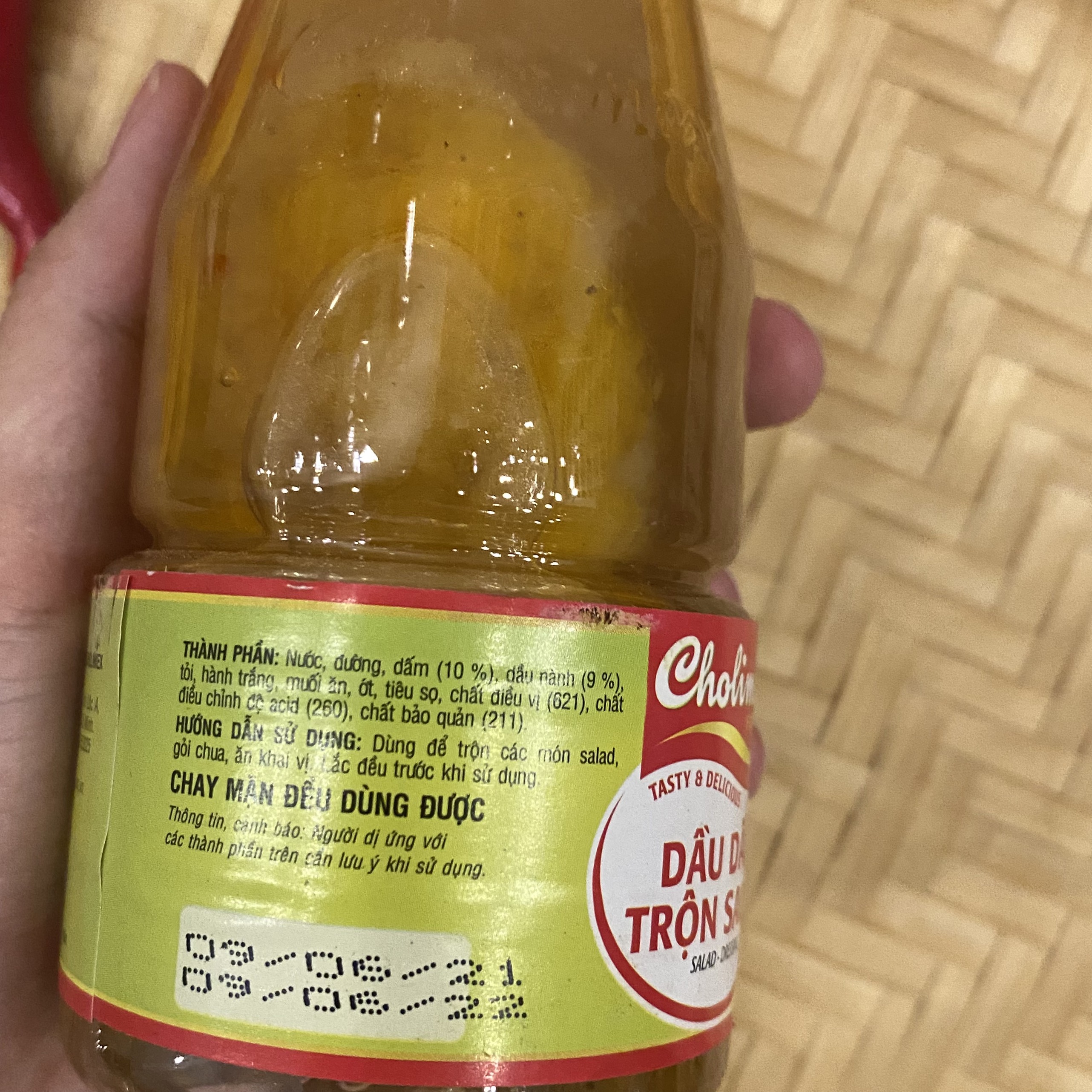 DẦU GIẤM  TRỘN XÀ LÁCH CHOLIMEX 270GR