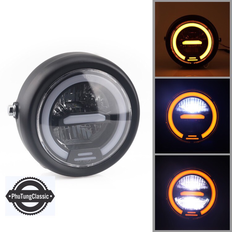 Đèn pha led cao cấp, độ mọi loại xe classic, cafe racer...