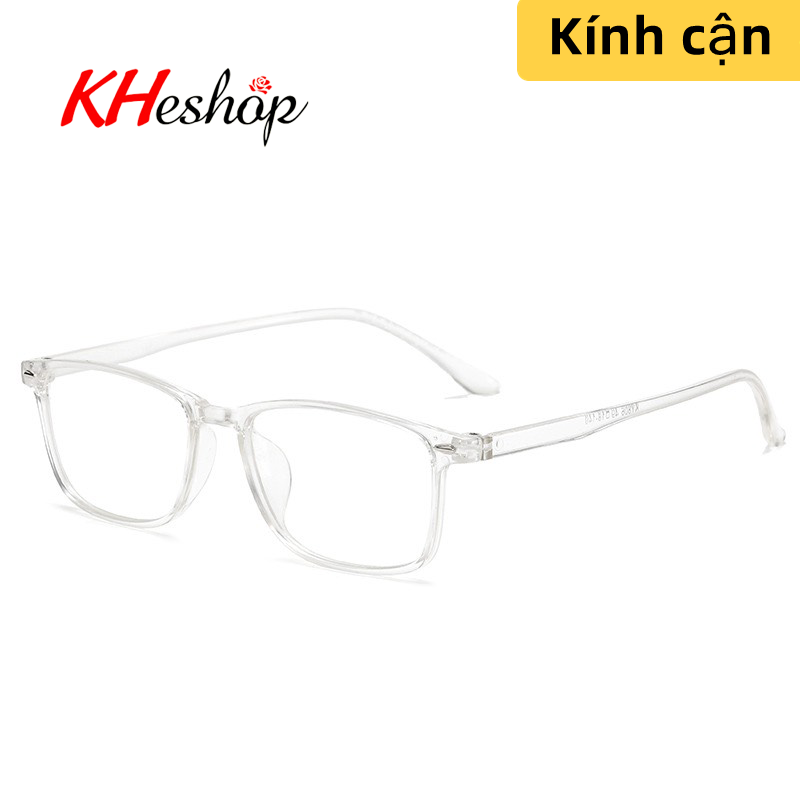 Kính Cận Thị đủ độ từ -0.0 - -6.00 tròng TR90 đập không méo bẻ không vỡ chống bức xạ UV400 và ánh sáng xanh bảo vệ mắt  mã Y806 - kheshop