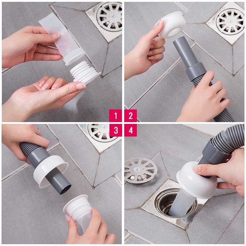 3 cái/bộ cho 4-5cm ống cống ống Ống thoát đặt dưới sàn khử mùi lõi bằng chứng kiểm soát dịch hại mùi nhà bếp ống cống thoát nước