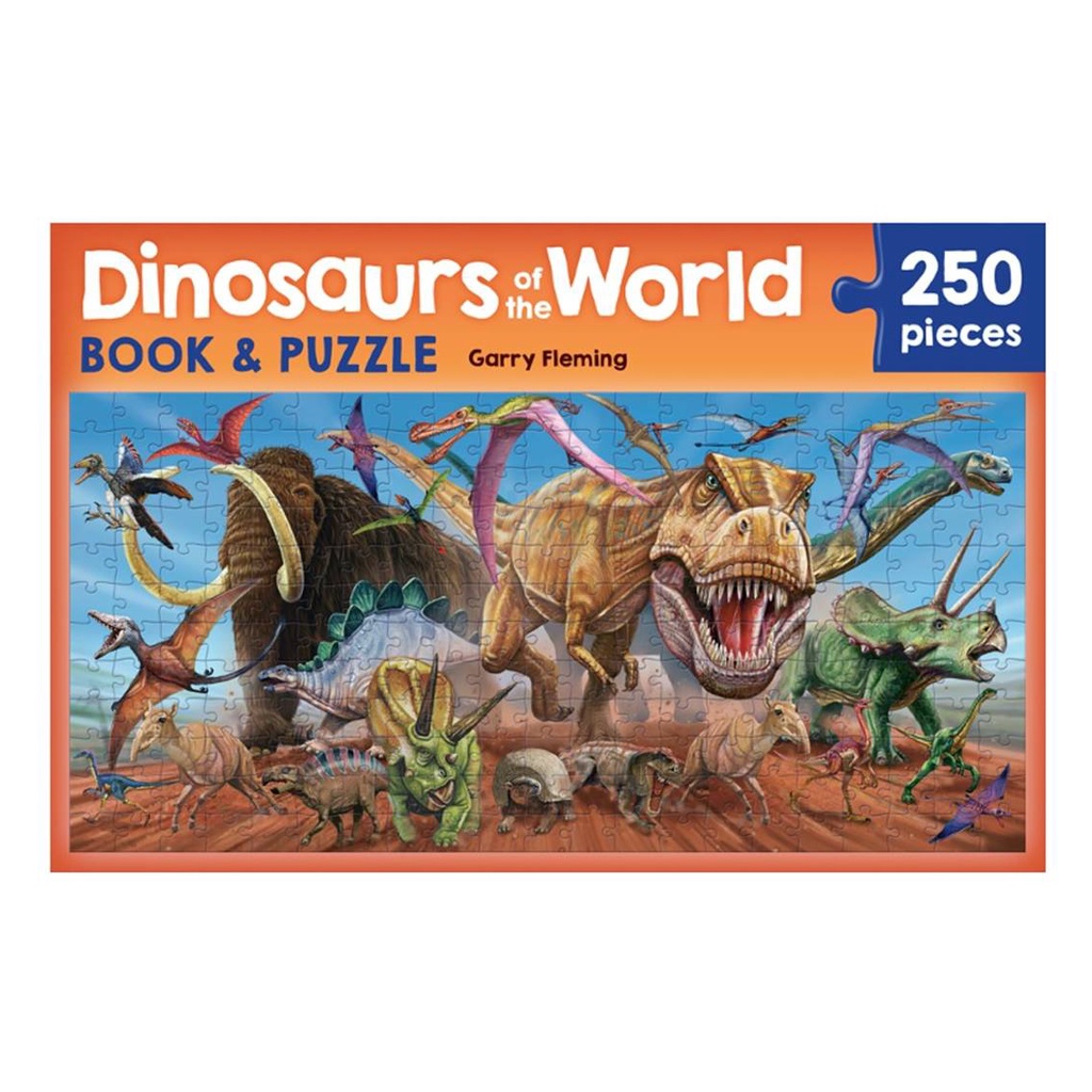 World of Dinosaurs Book & Jigsaw Puzzle 250 Pcs with fun facts