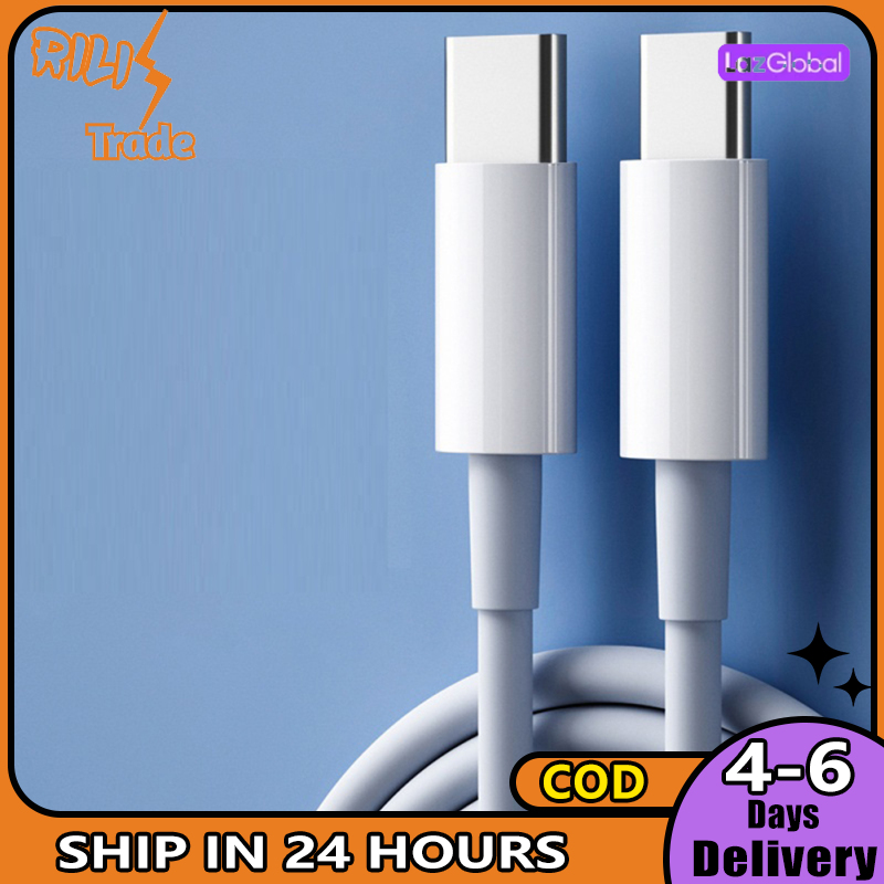 USB C To USB C Cable Type C Cable 60W Power Delivery Fast Charger Cable For Laptop Phone Type C Devices 1M/2M