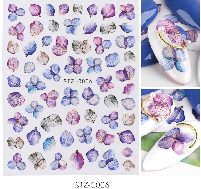 Sticker mẫu hoa khô ẩn