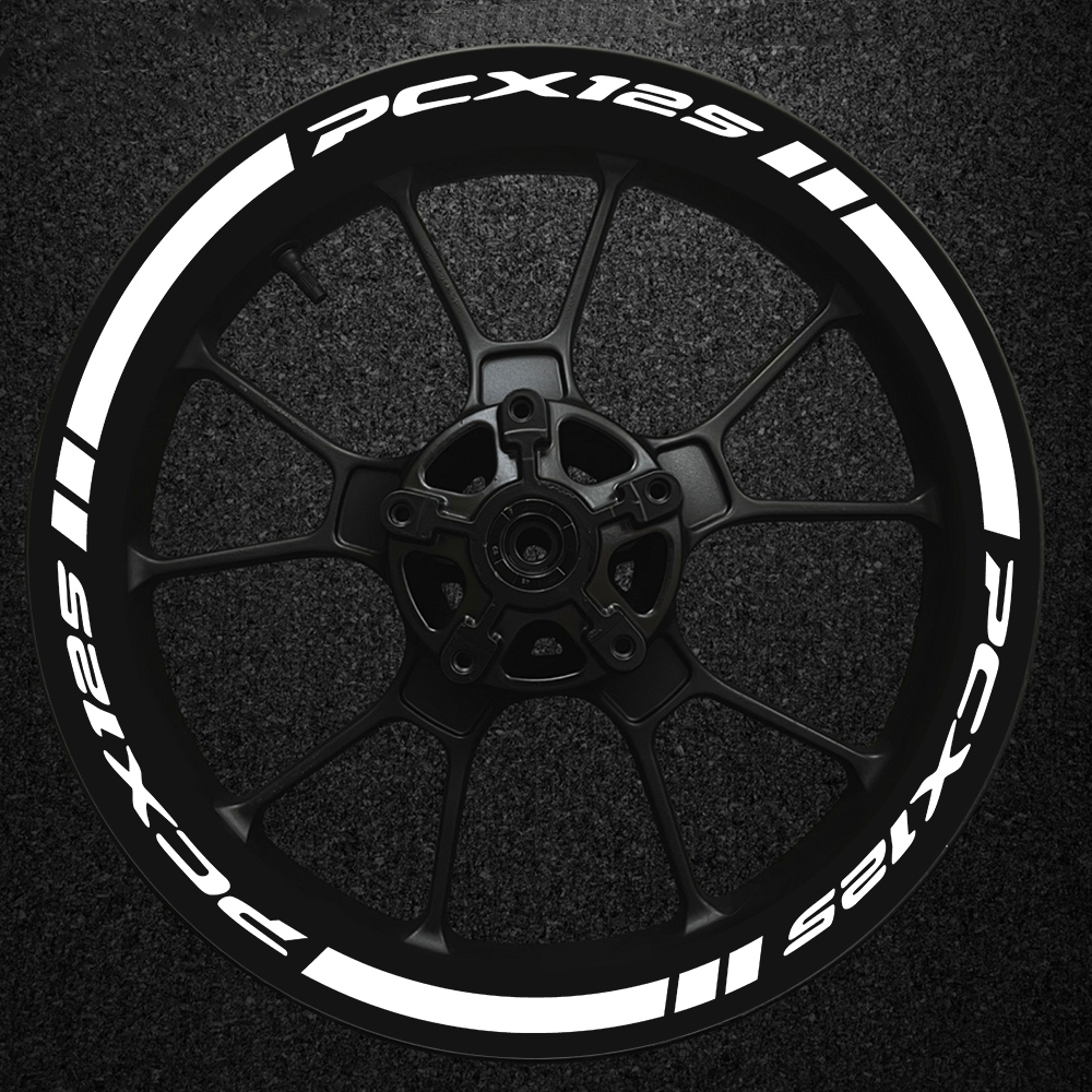 For honda pcx 125 pcx125 pcx-125 reflective motorcycle wheel sticker hub inner decals rim stripe tape