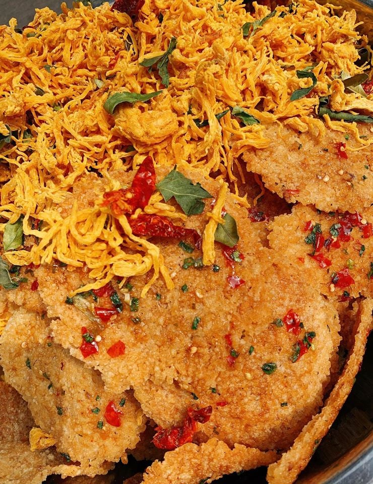 Cơm cháy khô gà loại 1 ( Giòn ngon - Đậm vị ) đồ ăn vặt -HCM