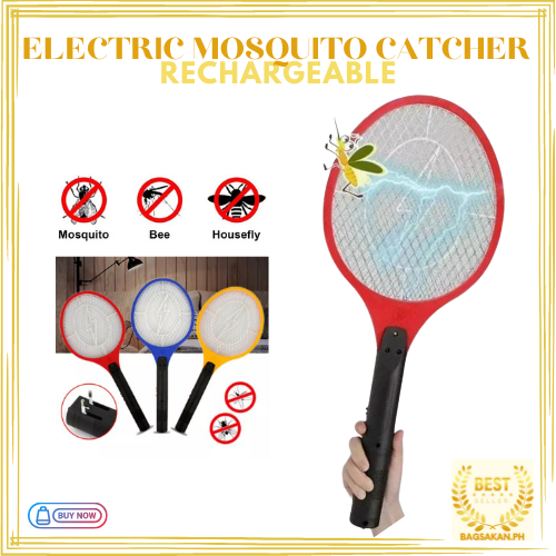 Rechargeable Cordless Battery Power Electric Triple Nets Mosquito