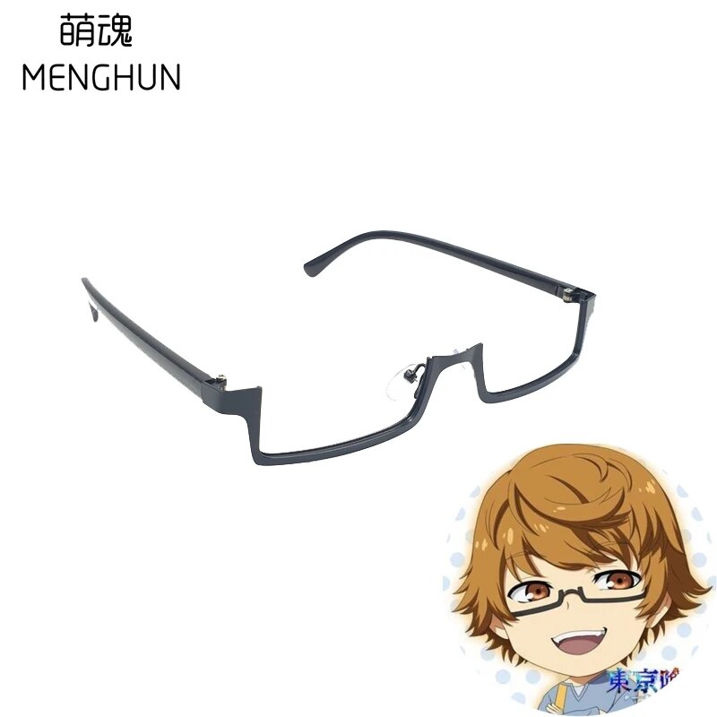 【Bestseller Alert】 Japanese Korean Style Glasses Kamishiro Rize/nishio Nishiki Glasses Half Frame Reverse Frame Glasses Tokyo Ghoul Cosplay.