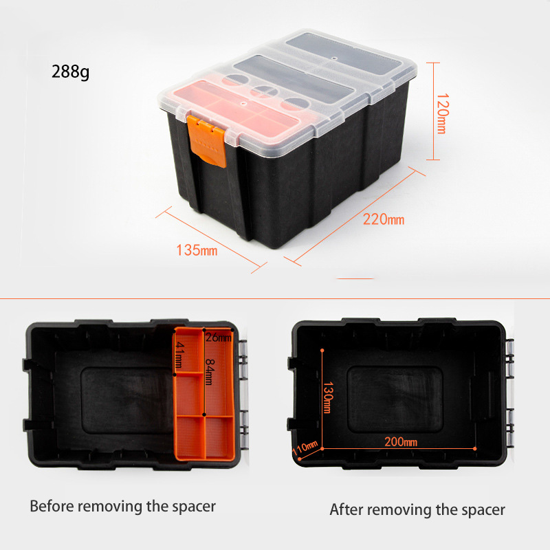 NFA Matte plastic parts box, hardware accessories box, household classification screw box, packaging box, tool parts box Fish bait box
