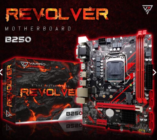 Motherboard varro prime intel B250 revolver gen 6 7 8 9 lga 1151 ddr4 ...