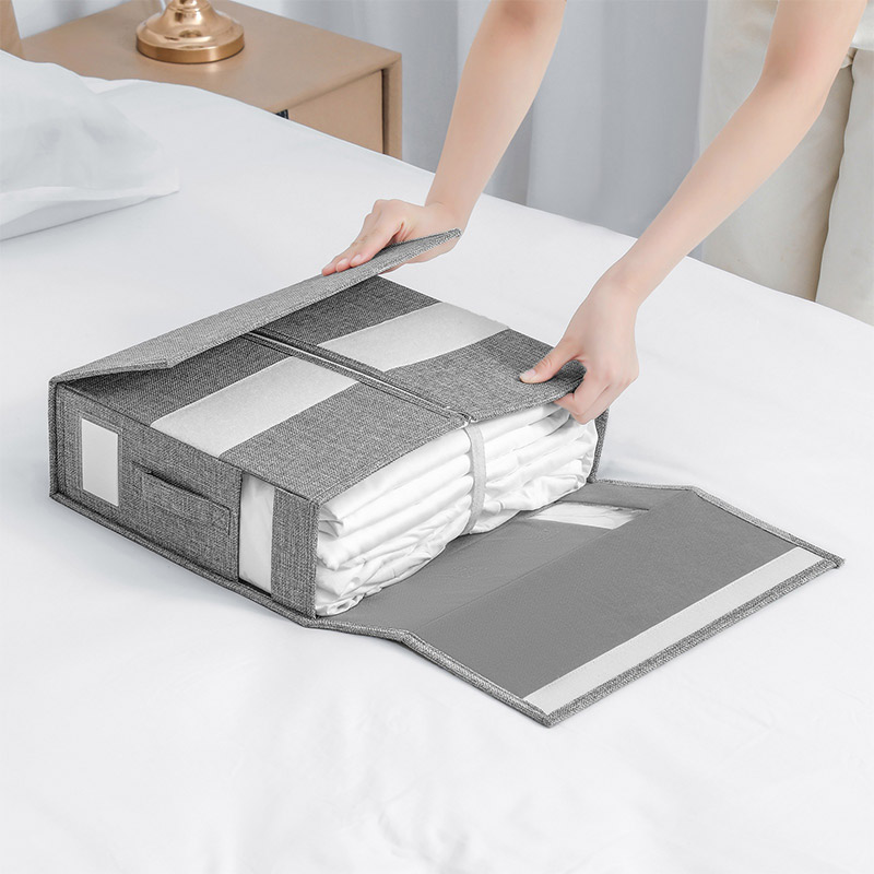 Bed sheet storage box set Cloth bedding 4-piece storage wardrobe blanket cover storage box
