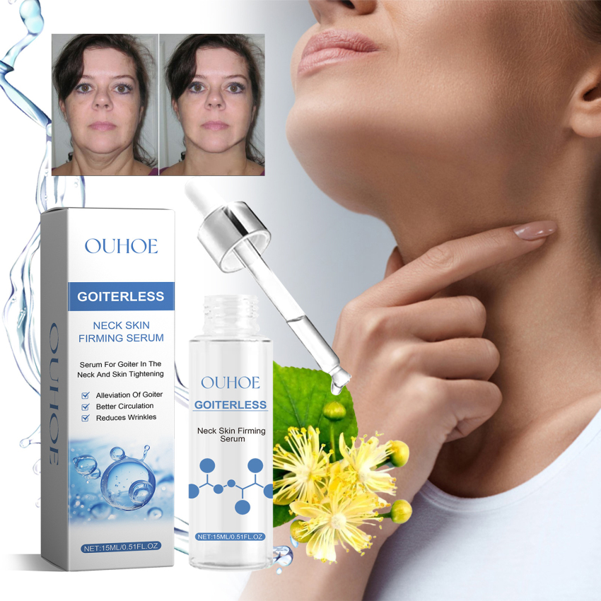 Neck Care Serum Anti Wrinkle Tightening Essence Neck Whitening Moisturizing Shape Firming Cream Face Beauty Skin Care Products