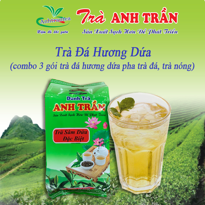 Trà Sâm Dứa 300g Pha Trà Đá
