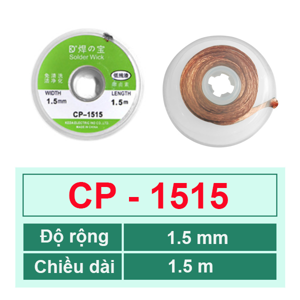 Dây đồng hút thiếc, hút chì hàn dài 1.5m