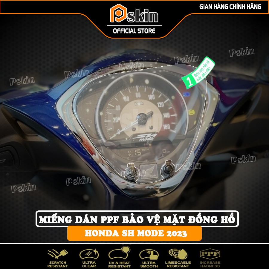 Miếng dán ppf bảo vệ mặt đồng hồ xe honda sh mode 2023