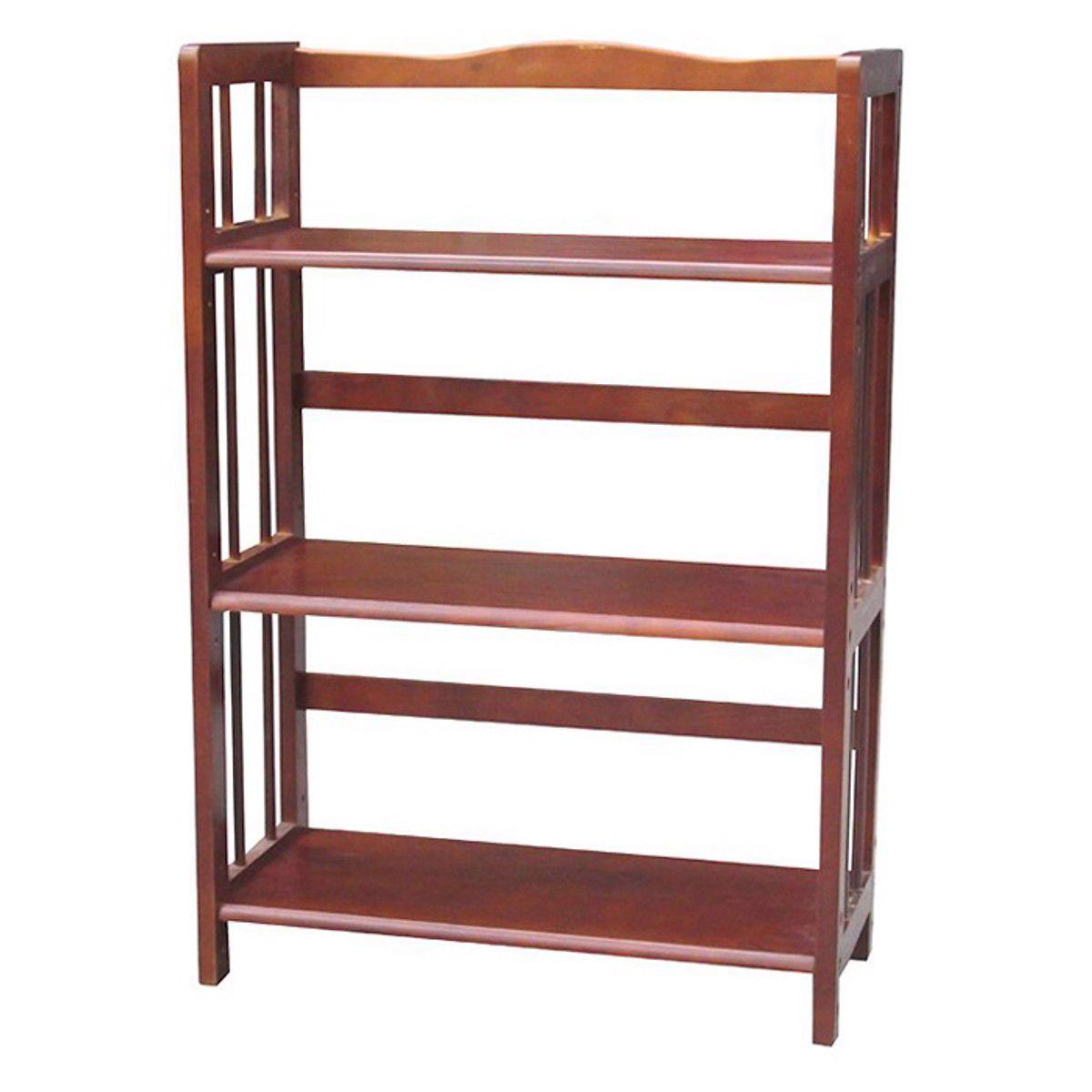 Kệ Sách Gỗ Cao Su 3 Tầng Dài 80
