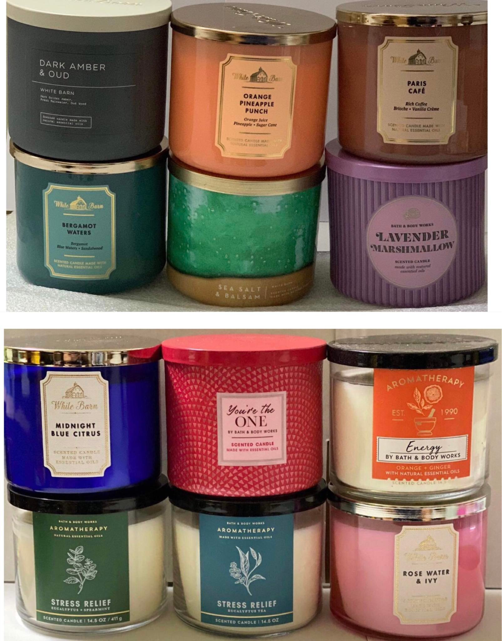 Nến thơm 3 bấc  Bath & Body Works 411g - Mỹ [ NHIỀU MÙI]