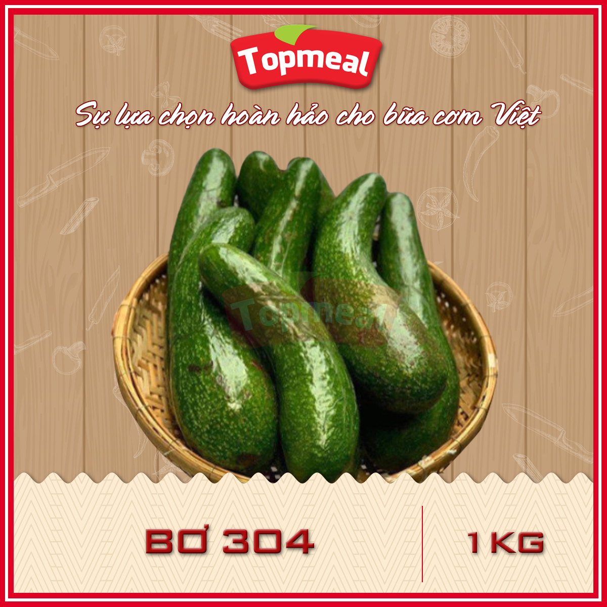 HCM - Bơ 304 (1 kg) - Giao nhanh TPHCM