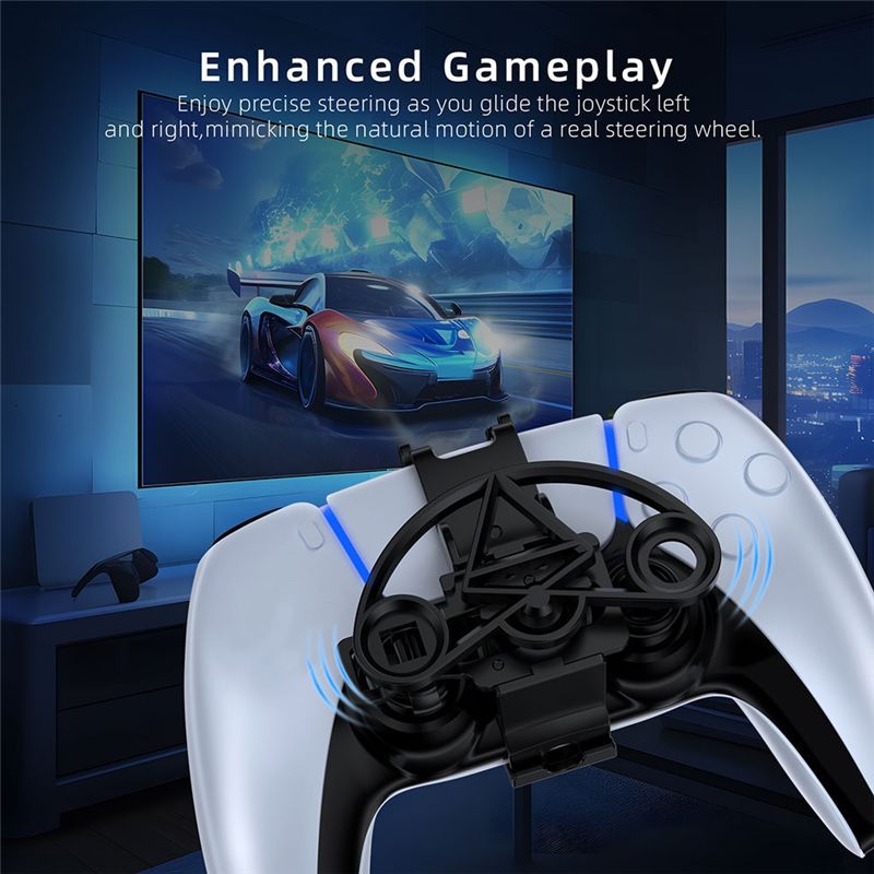 For PS5 Wireless for Racing Controller Mini Steering Wheel Directional ...