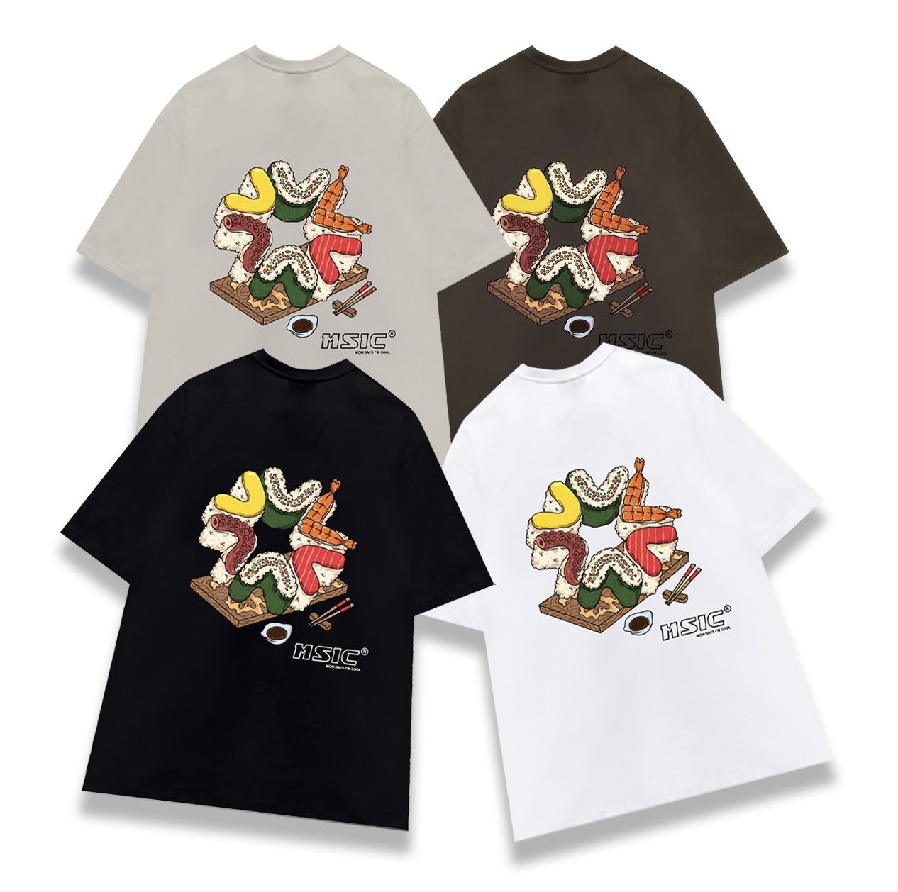 Áo thun MSIC Sushi (4 màu)