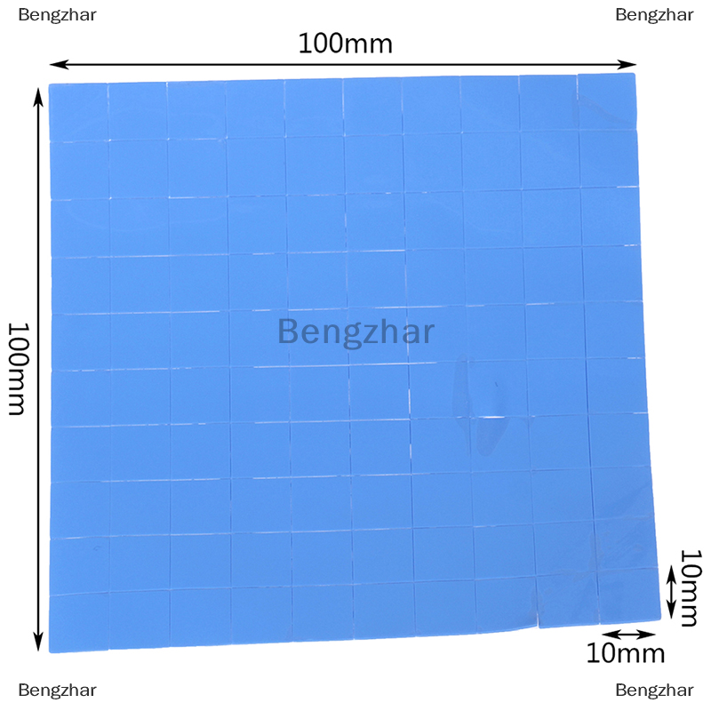 THM 100 miếng đệm nhiệt 10x10x0.5mm miếng silicon dẫn nhiệt làm mát tản nhiệt CPU GPU