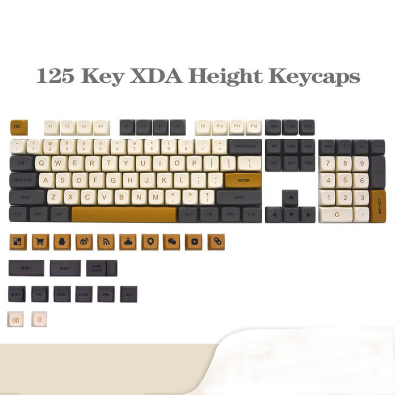 XIAOMIMIJIA Shimmer keycap XDA highly sublimated personalized keycap PBT material opaque mechanical keyboard cap complete set in box