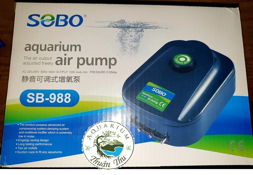 Máy sủi Oxy Sobo 4 Vòi 988 (12W - 4L/min)