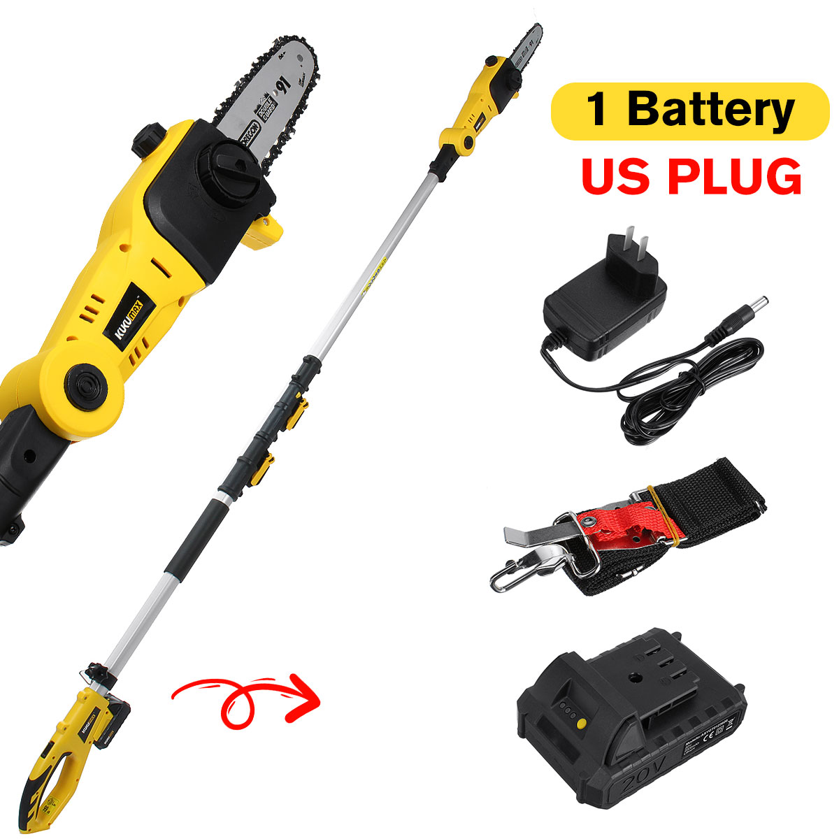 110inch Long Reach Hedge Trimmer Pole 
