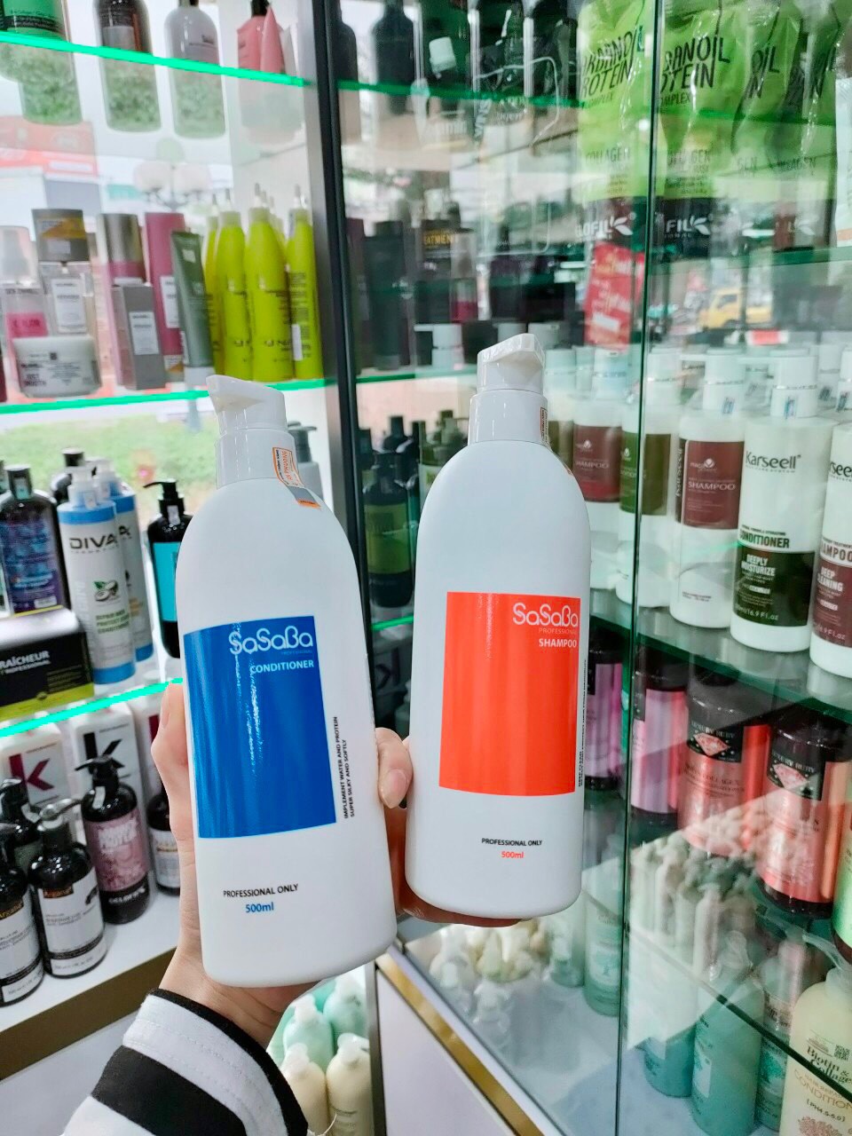 Dầu gội xả hoàn hình sasaba plus 500ml - 800ml mẫu mới