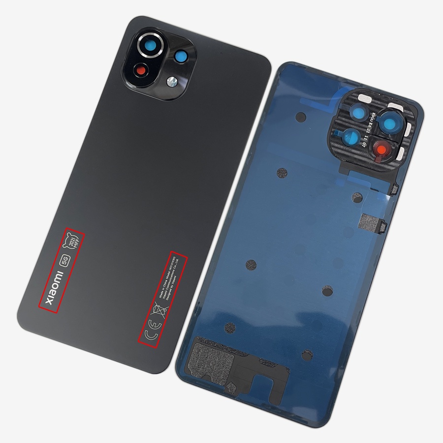 Original Back Cover For Xiaomi Mi 11 Lite Glass Cover Housing Door Cases Mi11 Youth NE 5G With Camera Lens Replacement