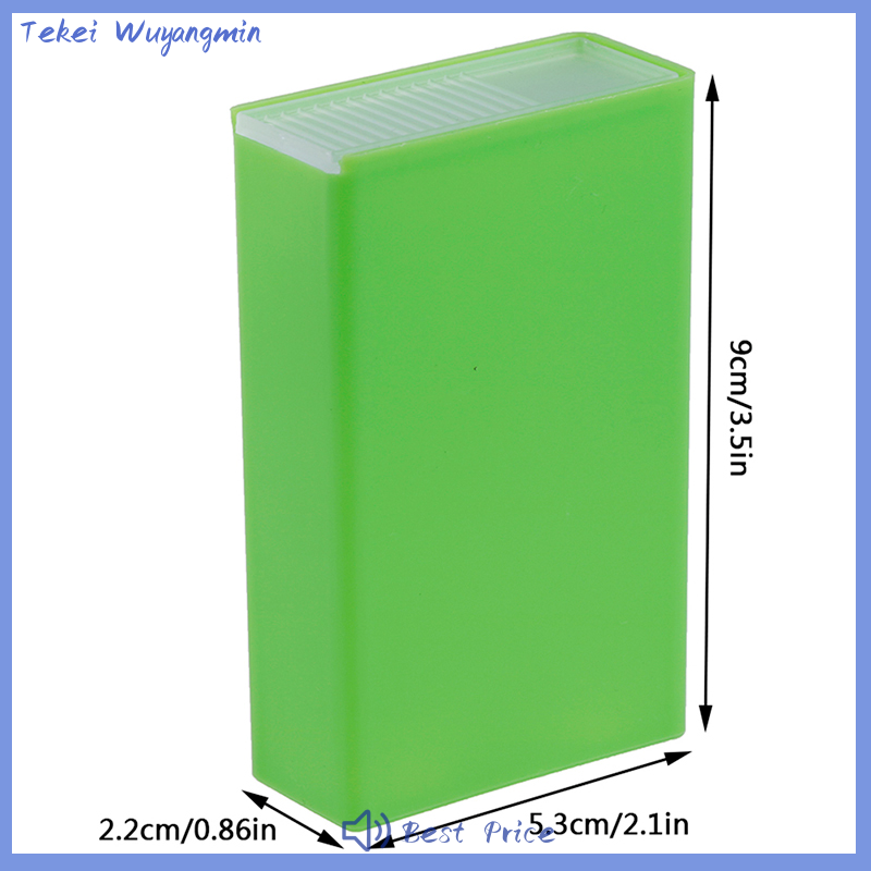 Tekei 1 hộp thuốc lá bằng nhựa hộp đựng hộp bỏ túi hộp đựng thuốc lá