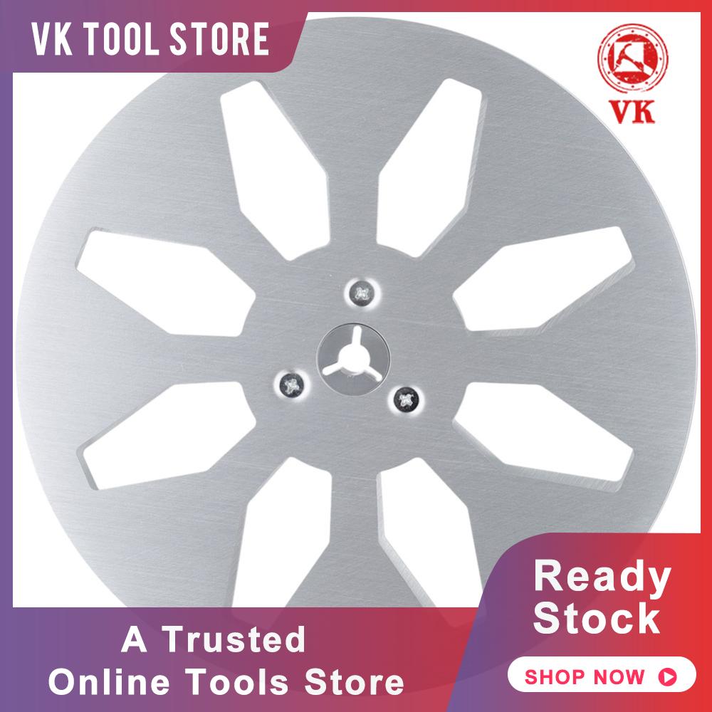 1/4 7 Inch Recording Tape Replacement Aluminum Alloy Trident Hub 8 Hole Metal Tape Reel for Reel To Reel Tape Recorders