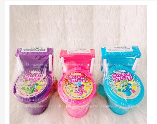Kẹo mút bồn cầu sour flush 39g mỹ