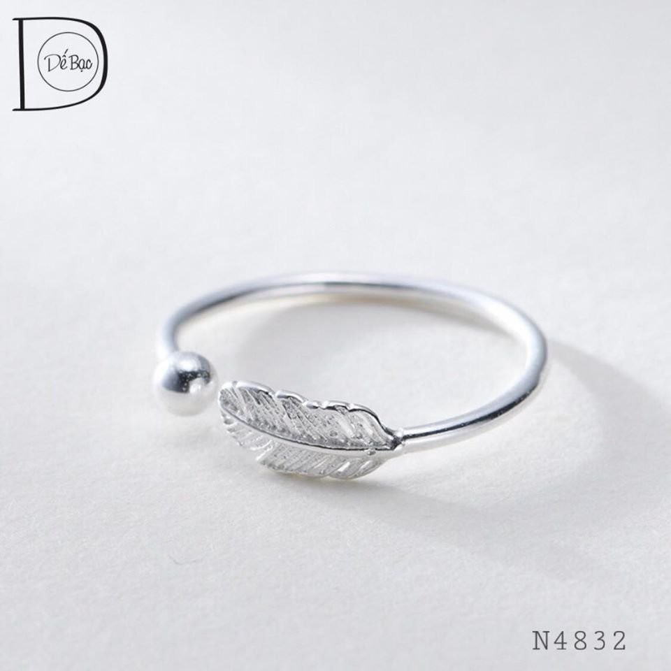 Nhẫn bạc nữ PANMILA - Nhẫn lông vũ (TS-NN-A4)