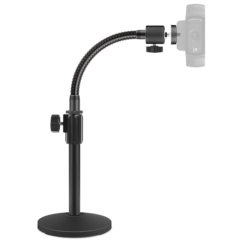 Webcam Stand Upgraded Flexible Desktop Stand Gooseneck Stands Holder ...