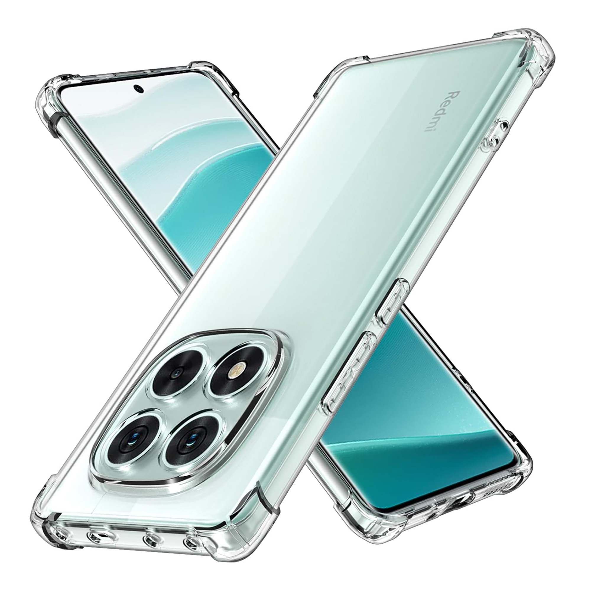 Xiaomi Redmi Note 14 Pro Back Cover Transparent Extra Bumper Anti Shock Soft Crystal Clear Case For Redmi Note 14 Pro. 