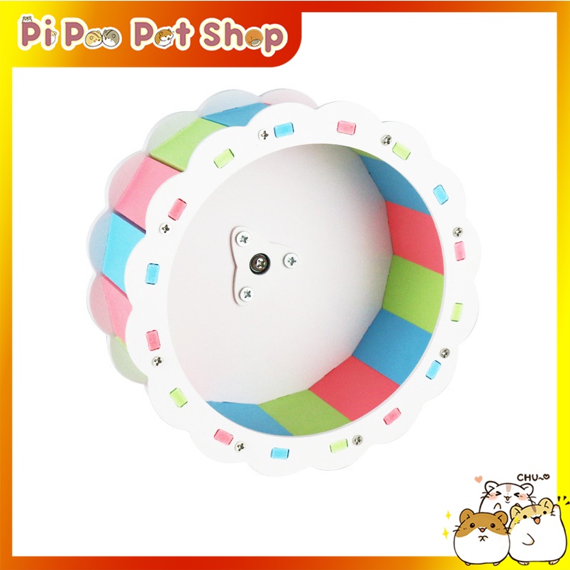 Bánh chạy wheel lắp ráp bằng gỗ cho hamster