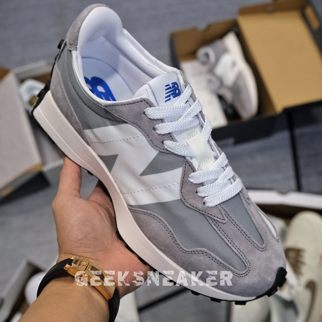 [GeekSneaker] Giày NB - New Balance 327 Grey