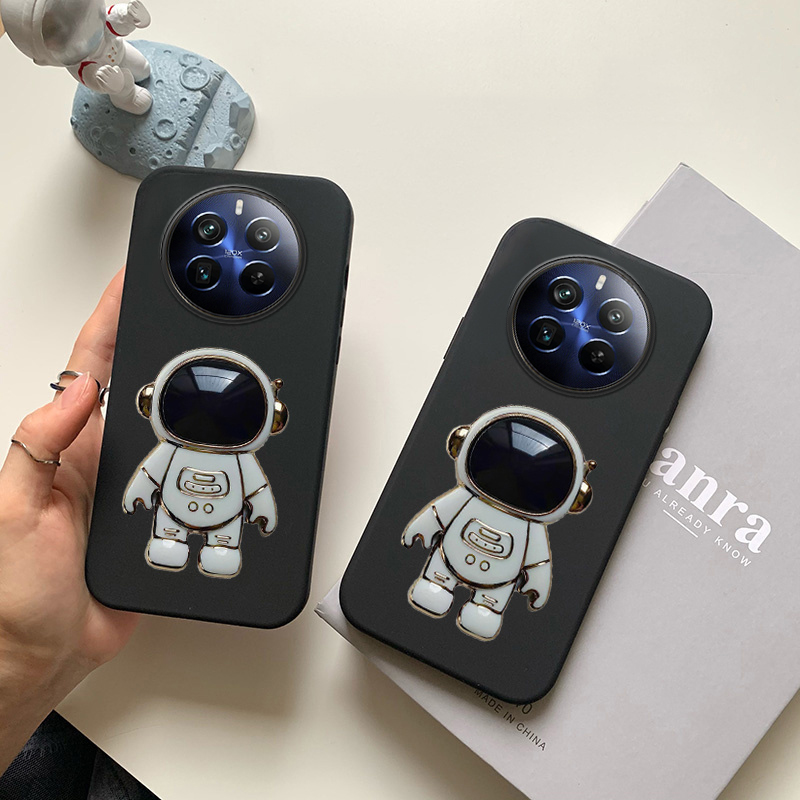 New Phone case Realme 13 Pro+ Back cover Fashionable Cartoon Astronaut Stand dustproof Smooth For Realme13 Pro case. 