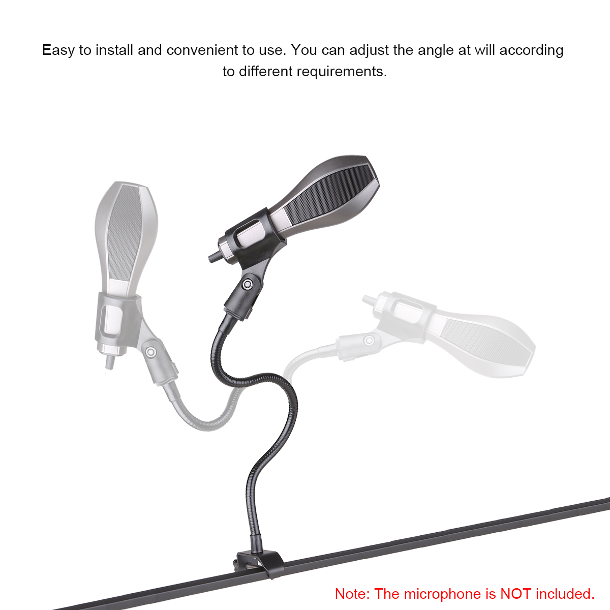 Microphone Bracket cổ ngỗng Bracket Hose hỗ trợ Telescopic đứng sống hỗ trợ chân đế sạc để bàn Phụ kiện cho Microphone