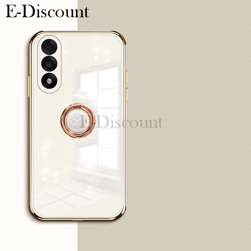 New Phone case OnePlus Nord 5 CE5 Back cover Smooth Electroplated Magnetic Suction Ring Bracket For OnePlus Nord CE5 Nord5 case.